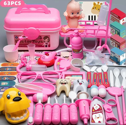 Pezzi set gioco medico - 63,